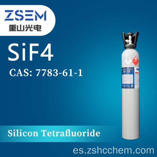 Tetrafluoruro de silicio de alta pureza CAS: 7783-61-1 SiF4 99,999% 5N Gases especiales electrónicos químicos